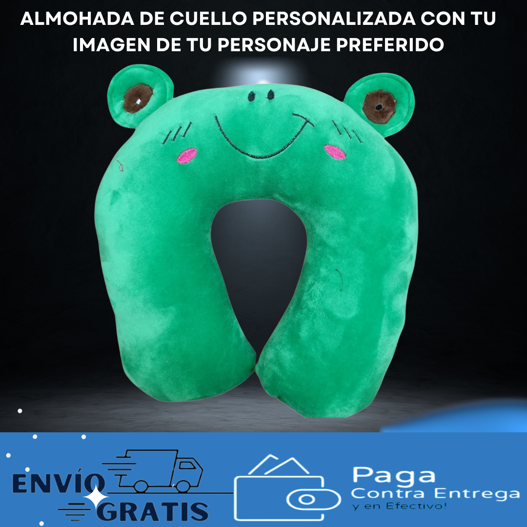 Almohada de cuello personalizada con tu imagen de tu personaje preferido