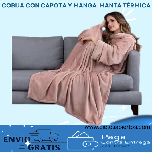 Manta con capota y manga térmica
