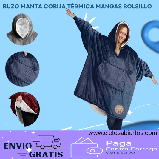 Buzo Manta Cobija Térmica Mangas Bolsillo Dama Y Caballero