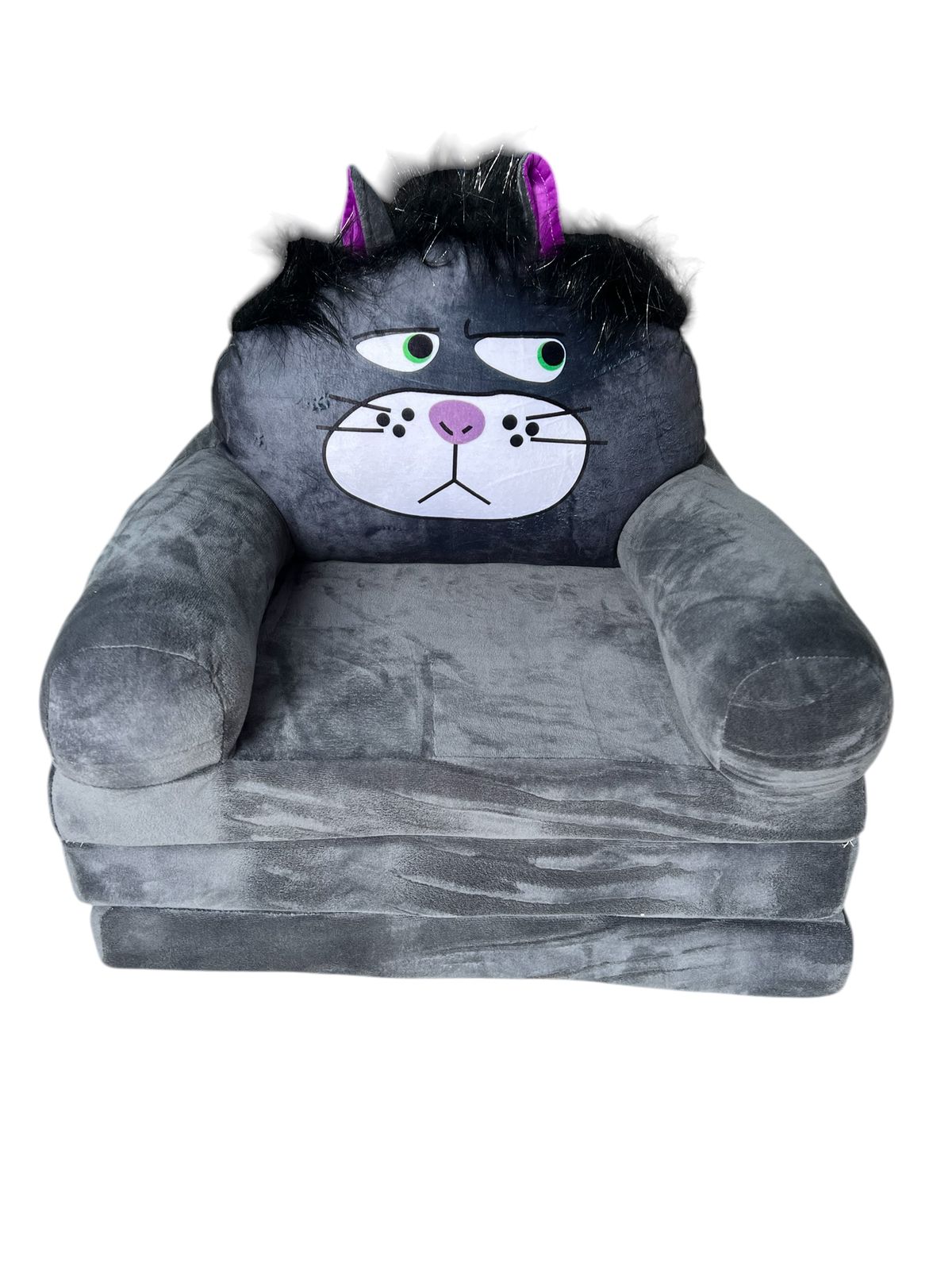 Sofa Cama dos en uno para niños acolchados Gato Lucifer
